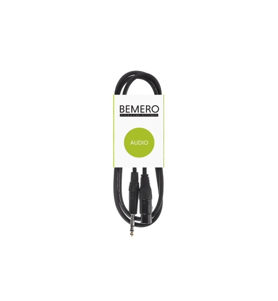 BEMERO - Câble XLR XLRf - 6.3 Klinken 1.5 m symétrique