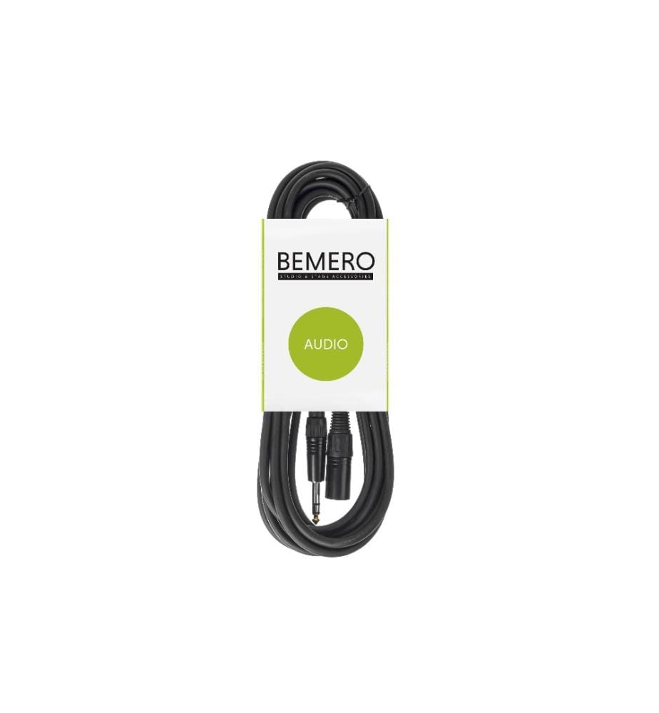 BEMERO - Câble XLR XLRm - 6.3 Klinken Kabel 6 m symétrique