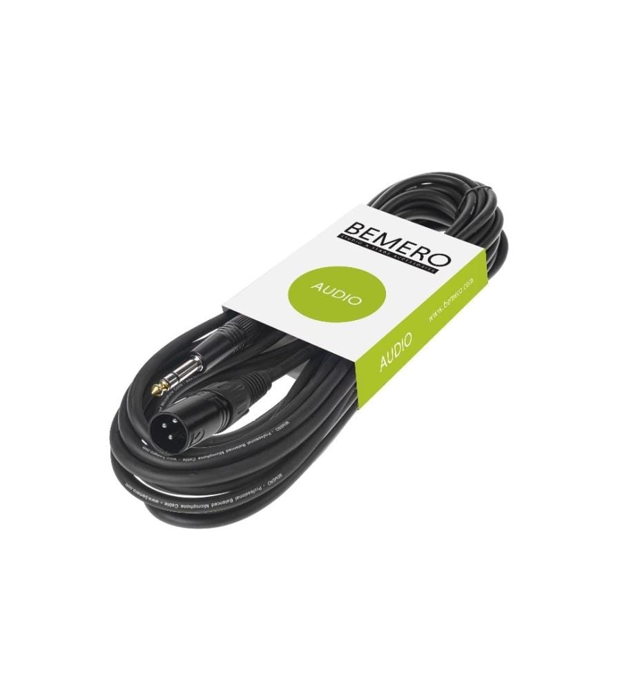 BEMERO - Câble XLR Câble XLRm – jack 6.3 10 m symétrique