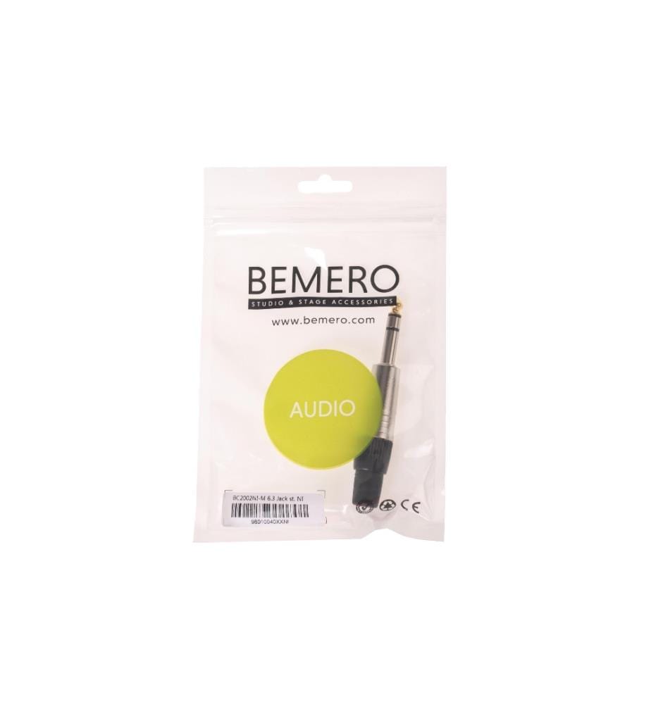 BEMERO - Stecker BC2002NI-M 6.3 mm Stereo Klinkenstecker Nickel