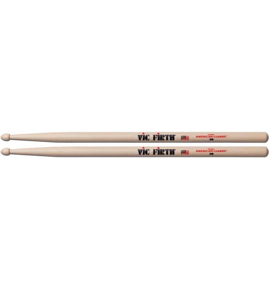 Vic Firth - Baguettes de batterie VF2B American Classic 2B – 1 Paire/s
