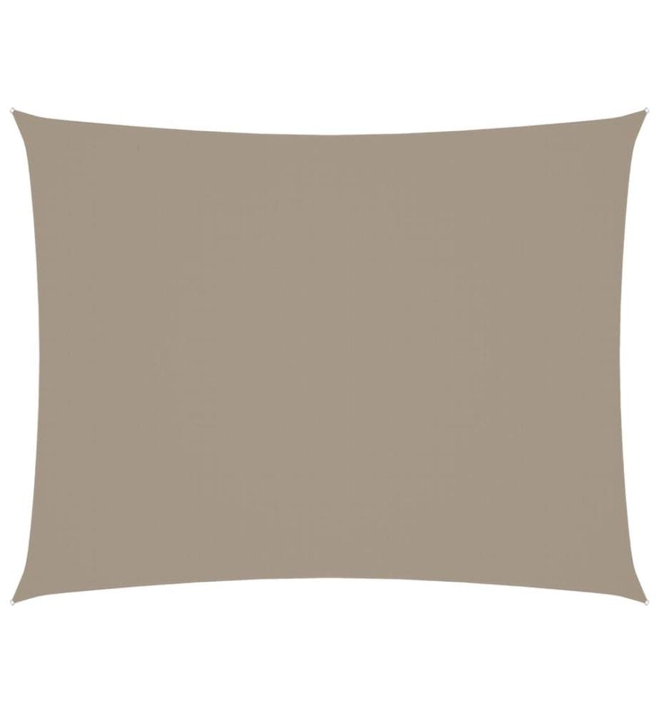 Sonnensegel Oxford-Gewebe Rechteckig 3x4 m Taupe