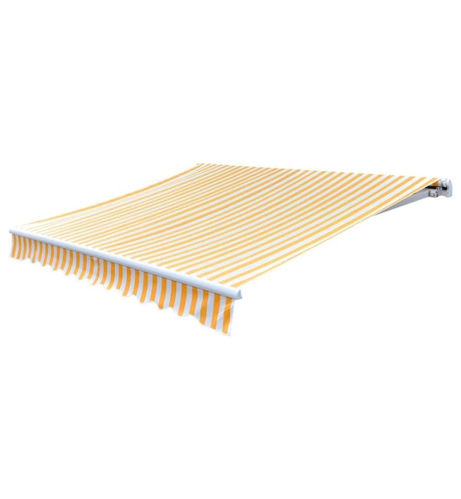 Markisenbespannung Canvas Sonnenblumengelb & Weiss 3x2,5 m