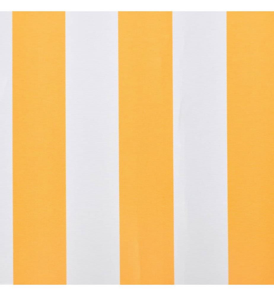 Markisenbespannung Canvas Sonnenblumengelb & Weiss 3x2,5 m