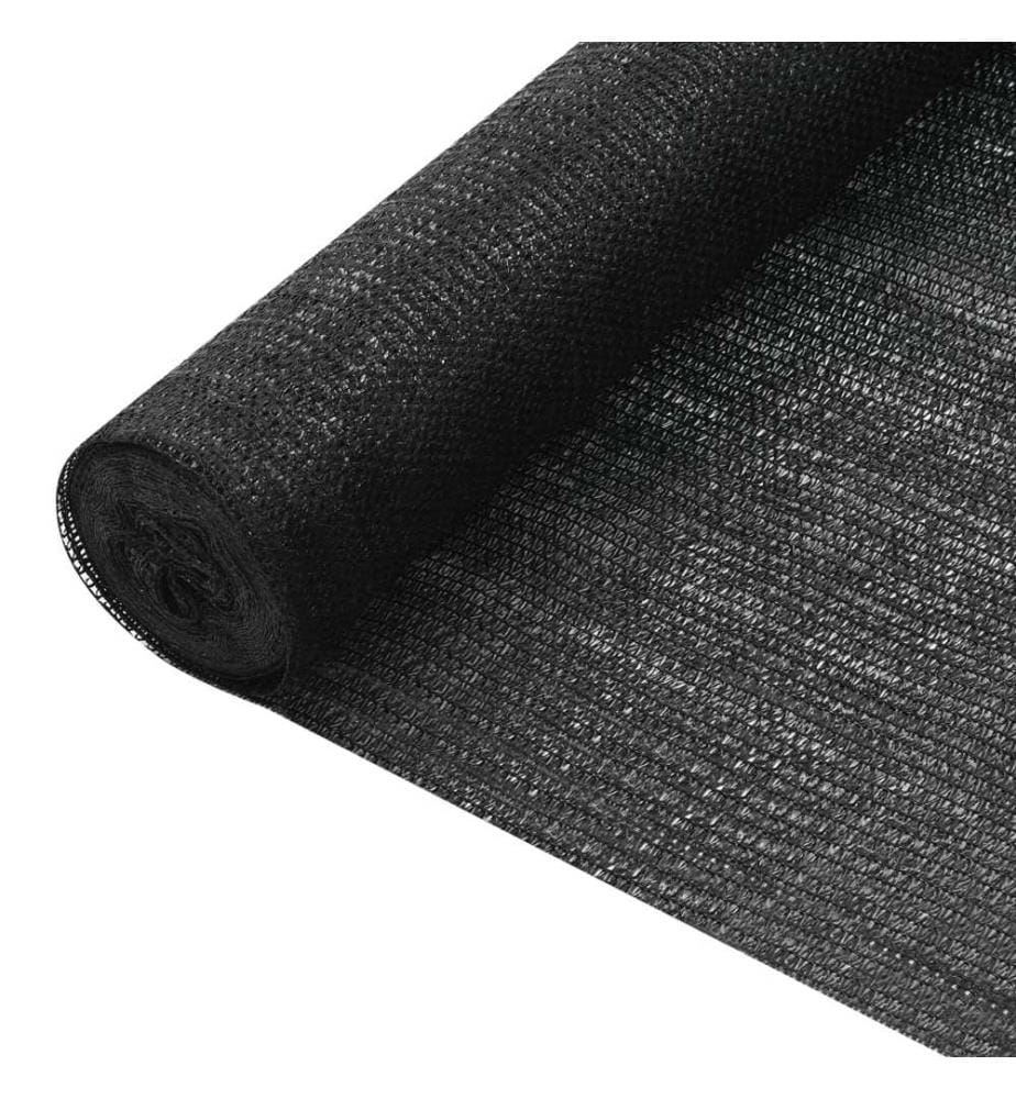 Filet brise-vue Noir 2x10 m PEHD 75 g/m²