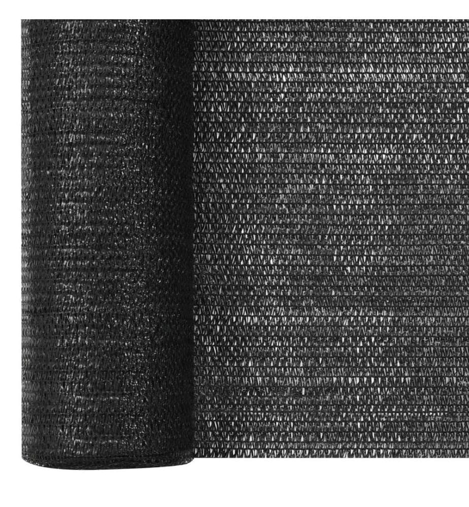Filet brise-vue Noir 2x10 m PEHD 75 g/m²