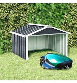 Rasenmäher Garage 92x97x63 cm Verzinkter Stahl Anthrazit