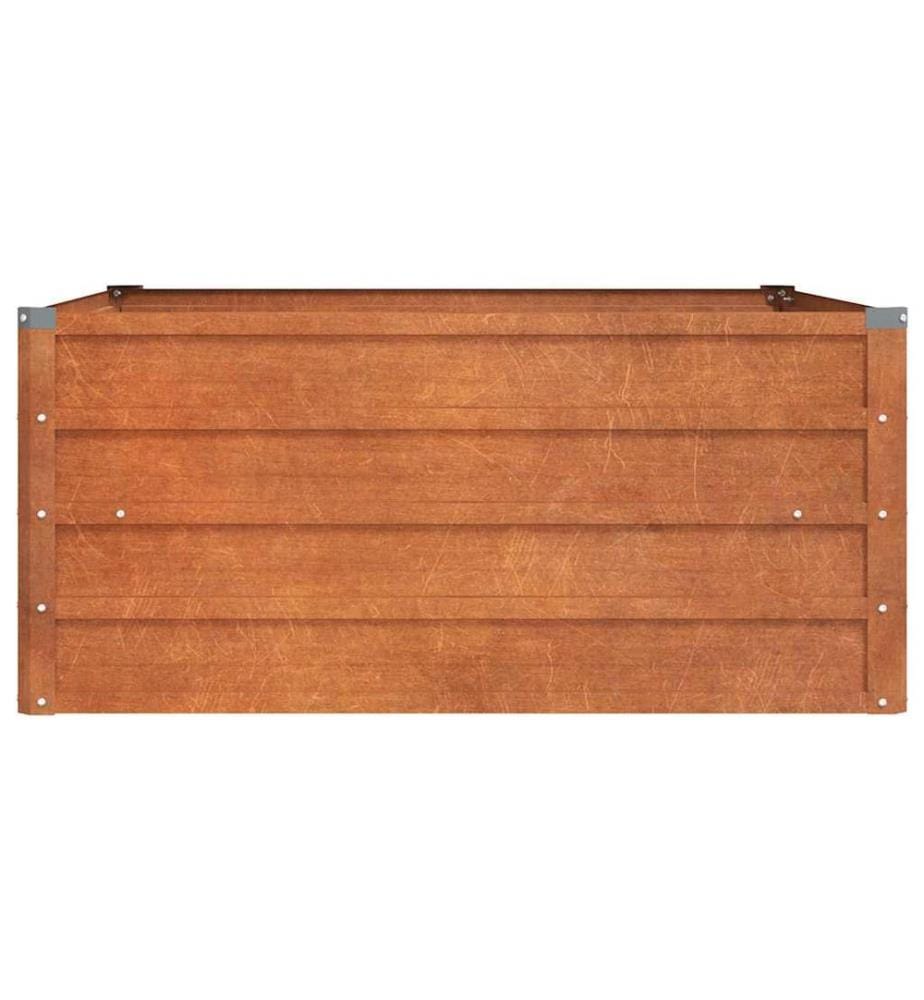 Hochbeet Rostig 100x100x45 cm Cortenstahl