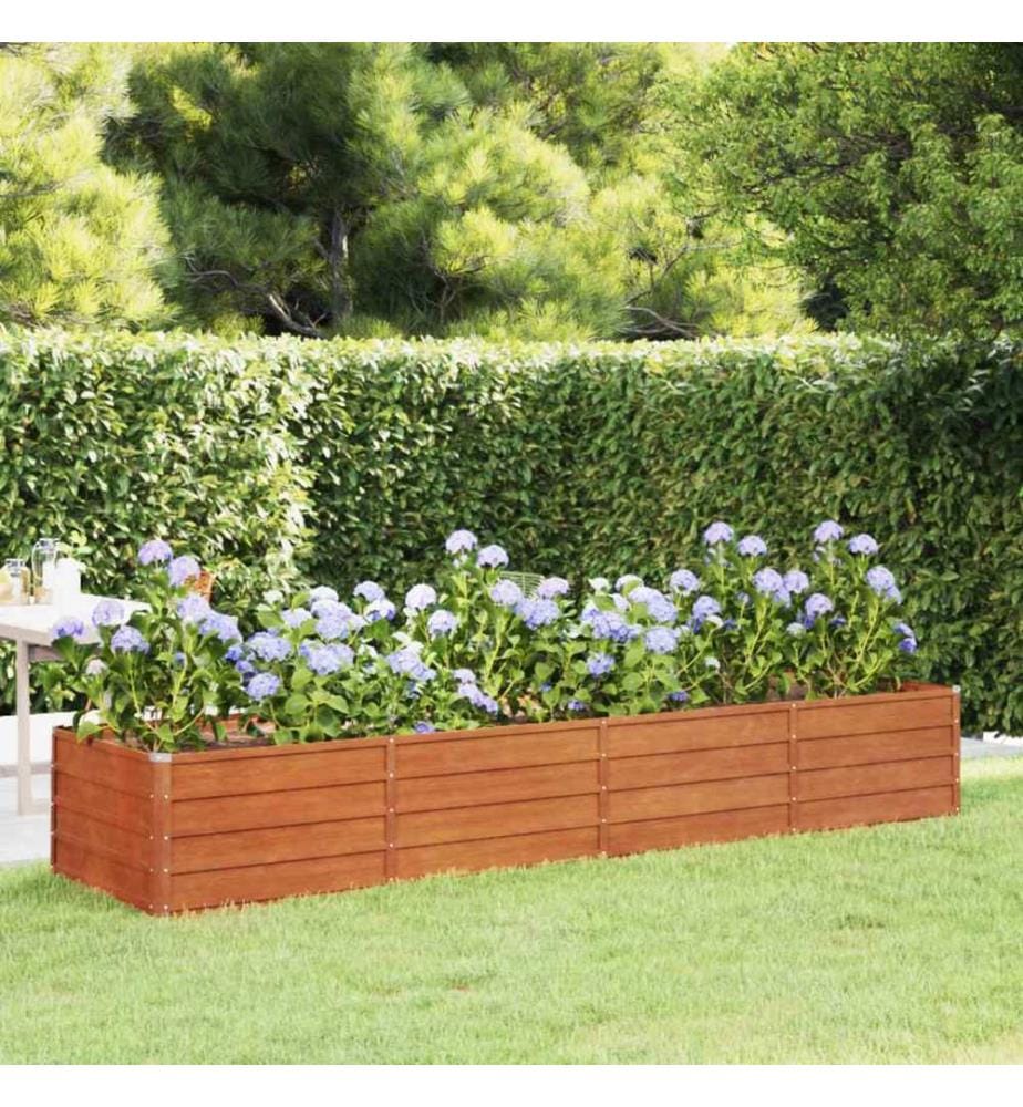 Hochbeet Rostig 320x80x45 cm Cortenstahl
