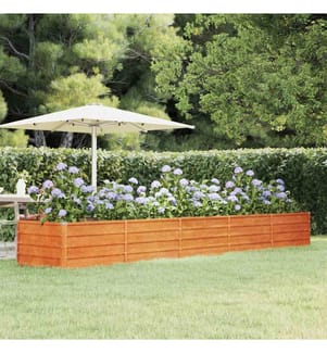 Hochbeet Rostig 400x80x45 cm Cortenstahl