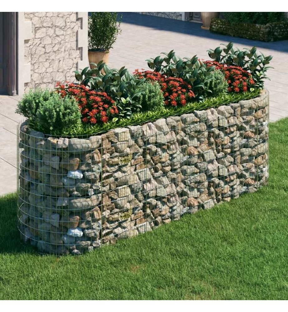 Gabionen-Hochbeet Verzinktes Eisen 300x100x100 cm
