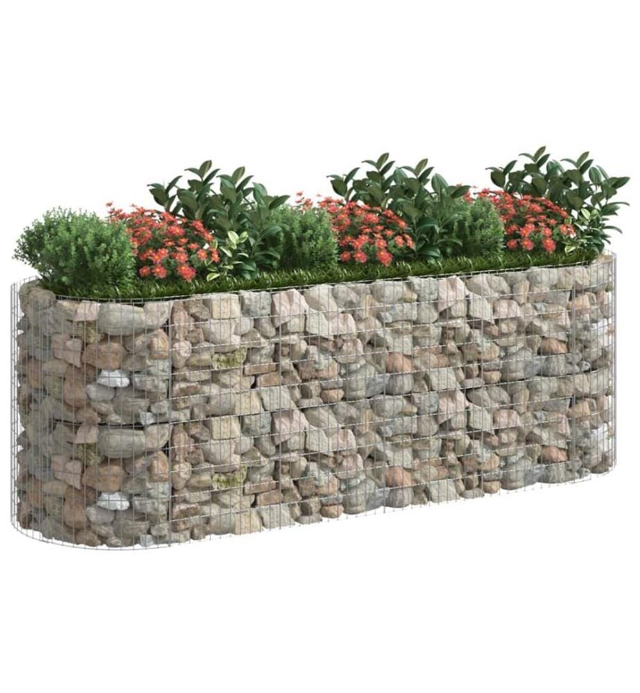Gabionen-Hochbeet Verzinktes Eisen 300x100x100 cm