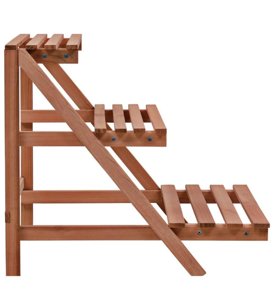 3-Tier Pflanzenständer Zedernholz 48x45x40 cm