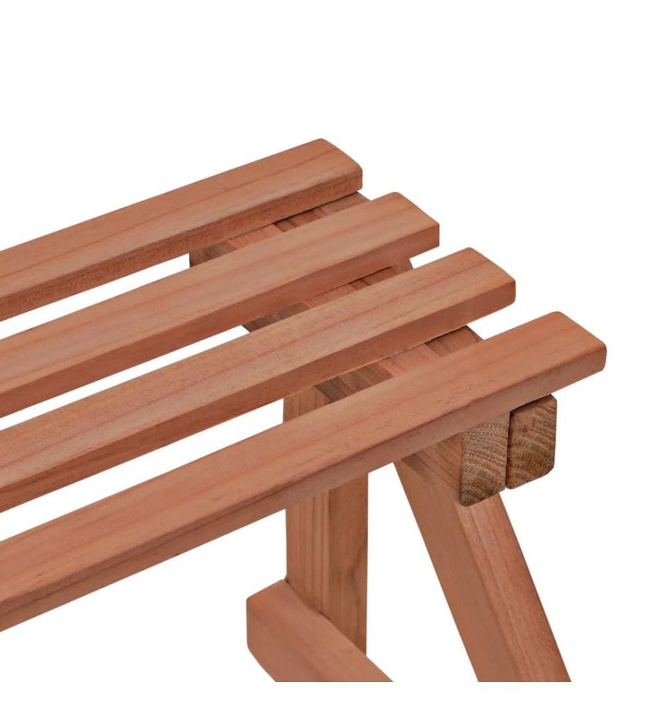 3-Tier Pflanzenständer Zedernholz 48x45x40 cm