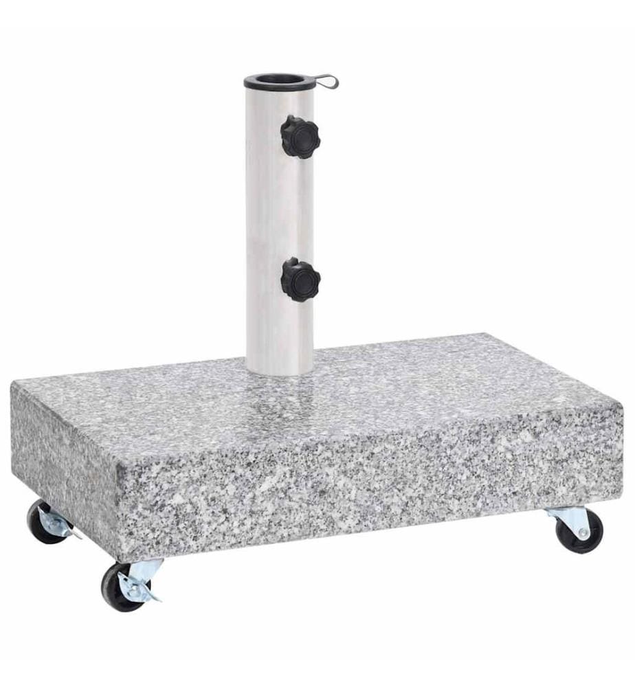 Socle de parasol Gris clair 45x25x8,3 cm Granite