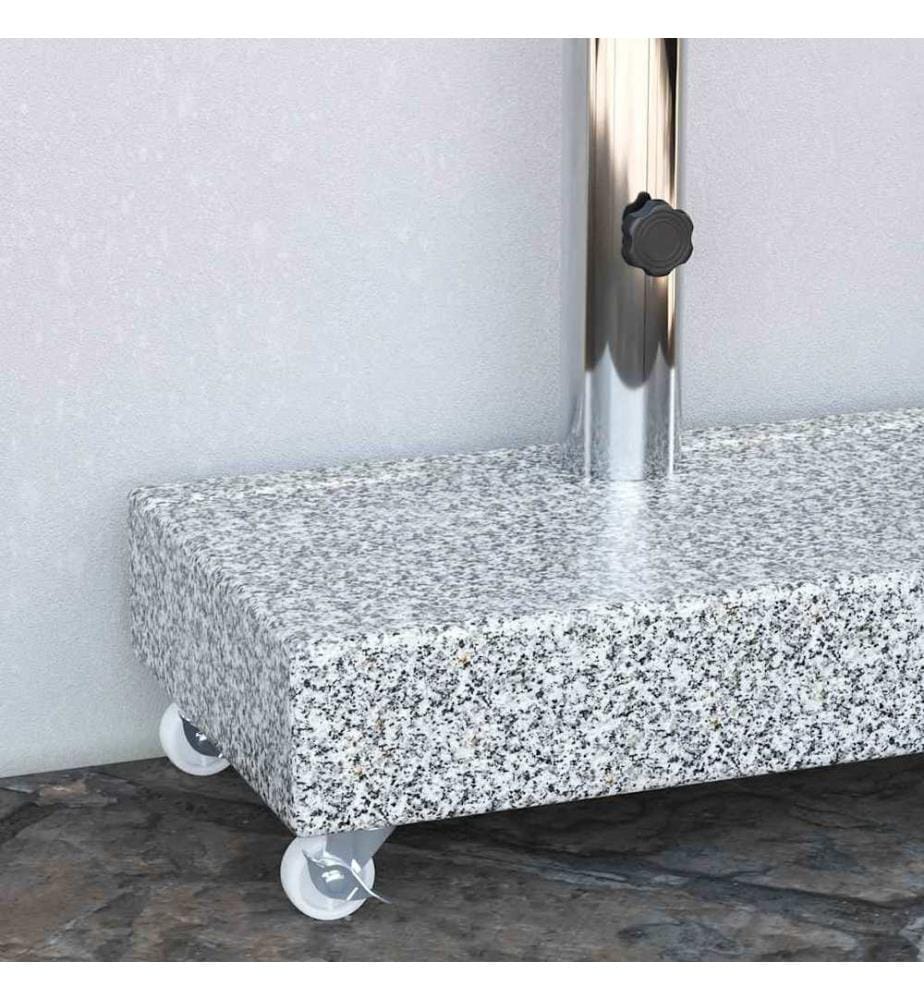 Socle de parasol Gris clair 45x25x8,3 cm Granite
