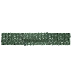 Écran de balcon avec feuilles vert foncé 600x100 cm