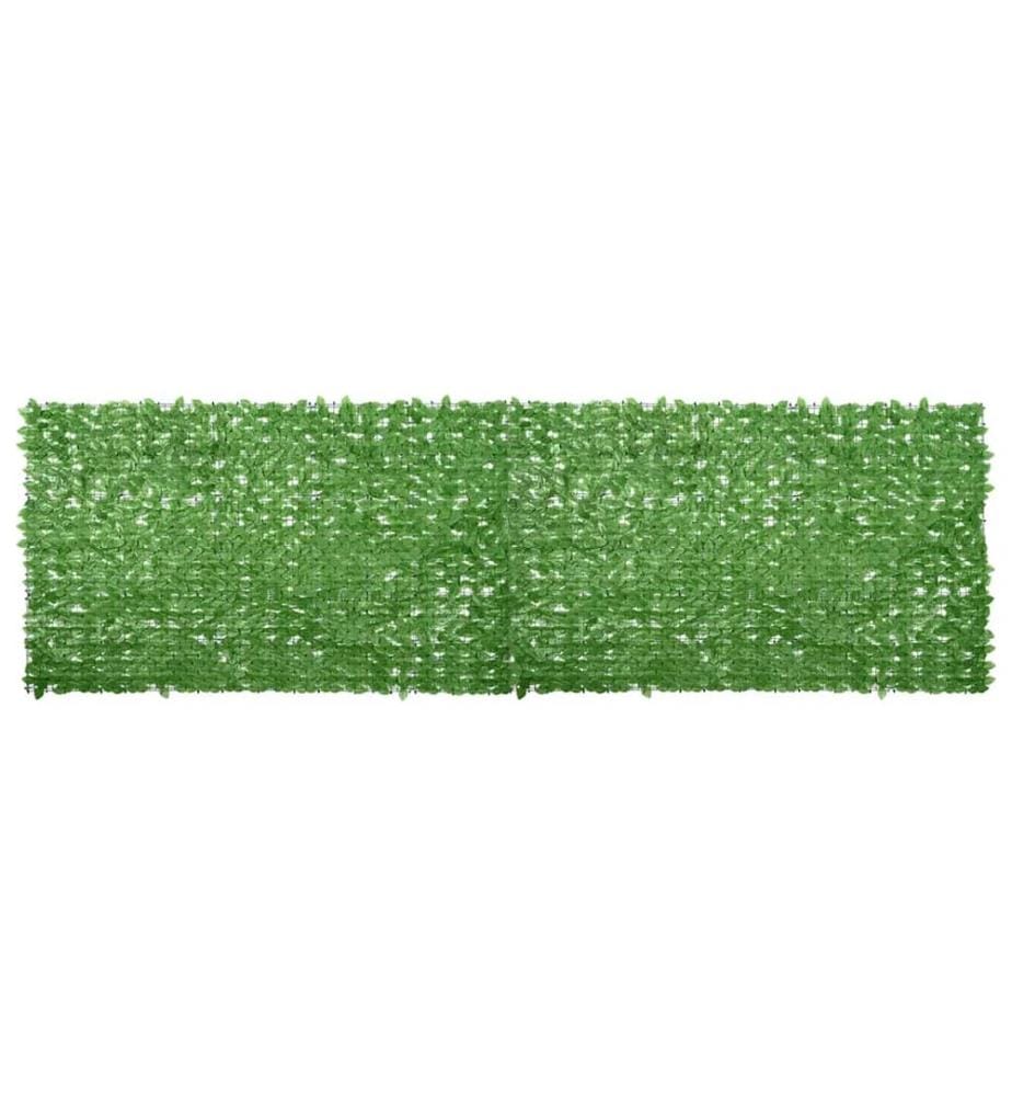 Écran de balcon avec feuilles vert 500x150 cm