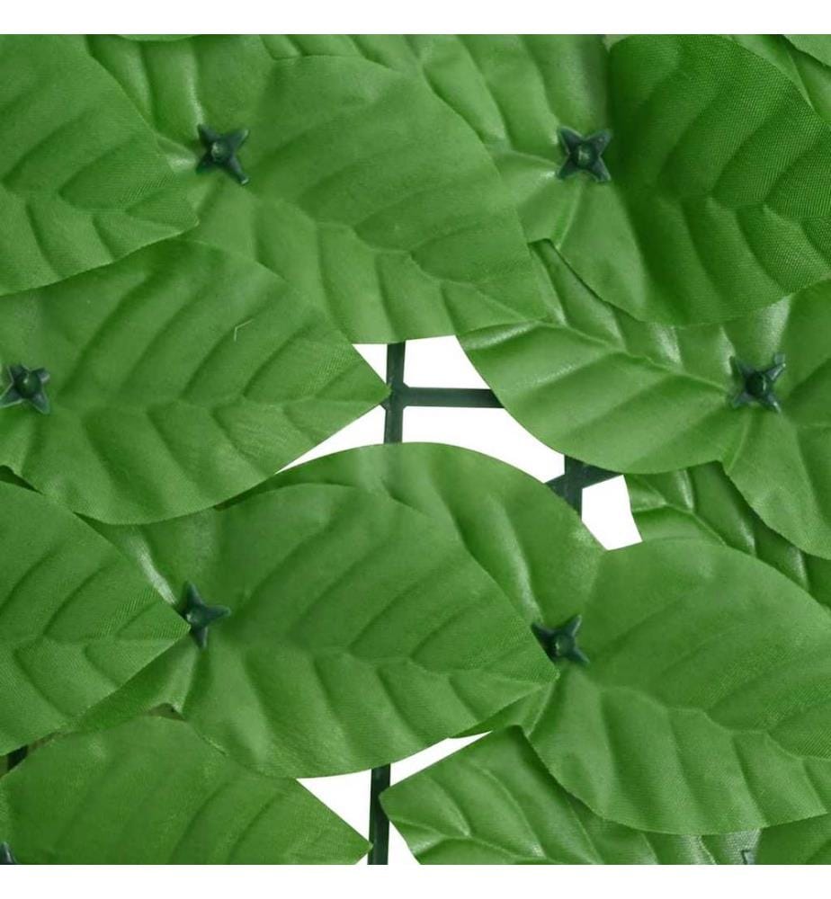 Écran de balcon avec feuilles vert 600x150 cm