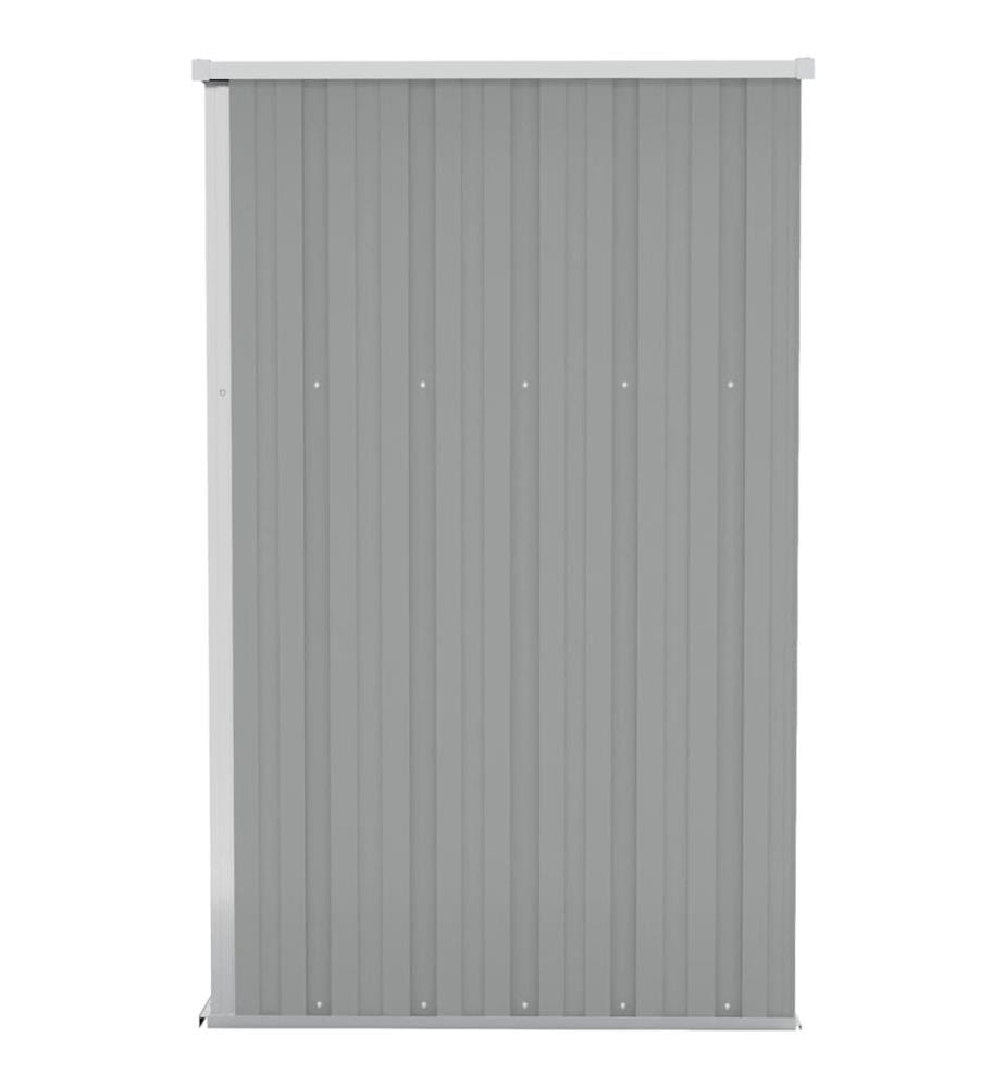 Remise de jardin murale Gris 118x100x178 cm Acier galvanisé