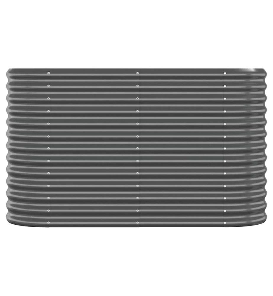 Lit surélevé de jardin Acier galvanisé Anthracite
