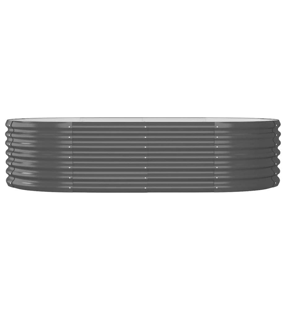 Lit surélevé de jardin Acier galvanisé Anthracite