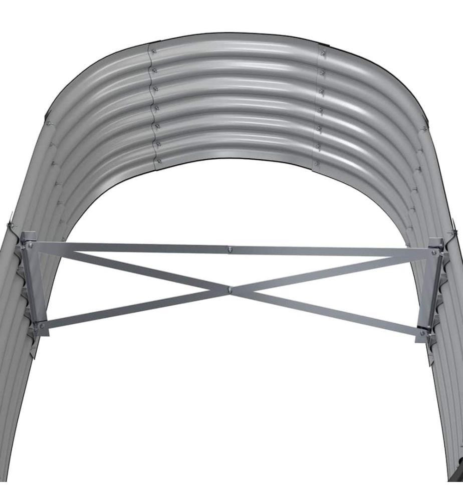 Lit surélevé de jardin Acier galvanisé Anthracite