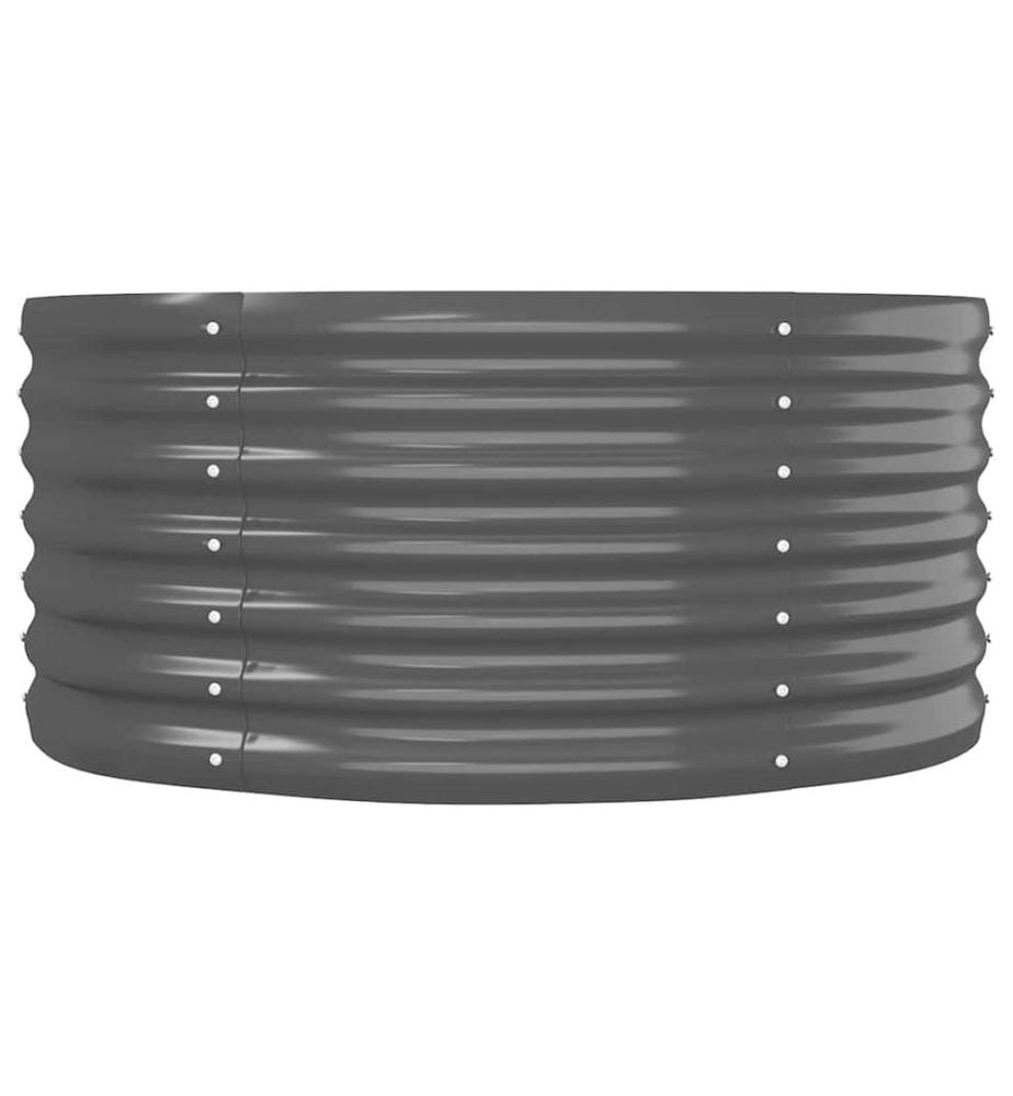Lit surélevé de jardin Acier galvanisé Anthracite