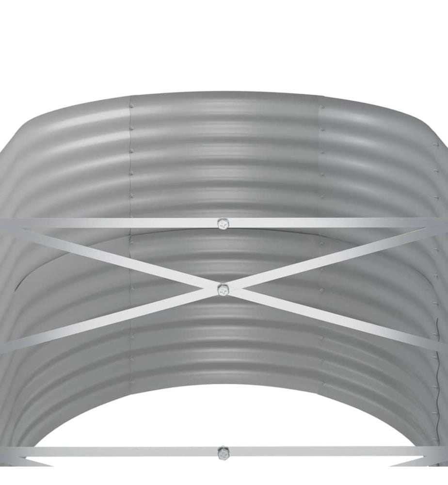 Lit surélevé de jardin Acier galvanisé Anthracite