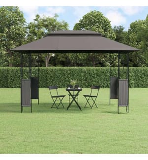 Belvédère avec toit anthracite 400x300x270 cm acier