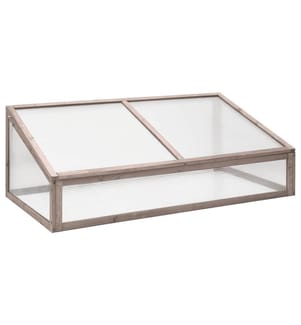 Gewächshaus Grau 110x56x39 cm Tannenholz