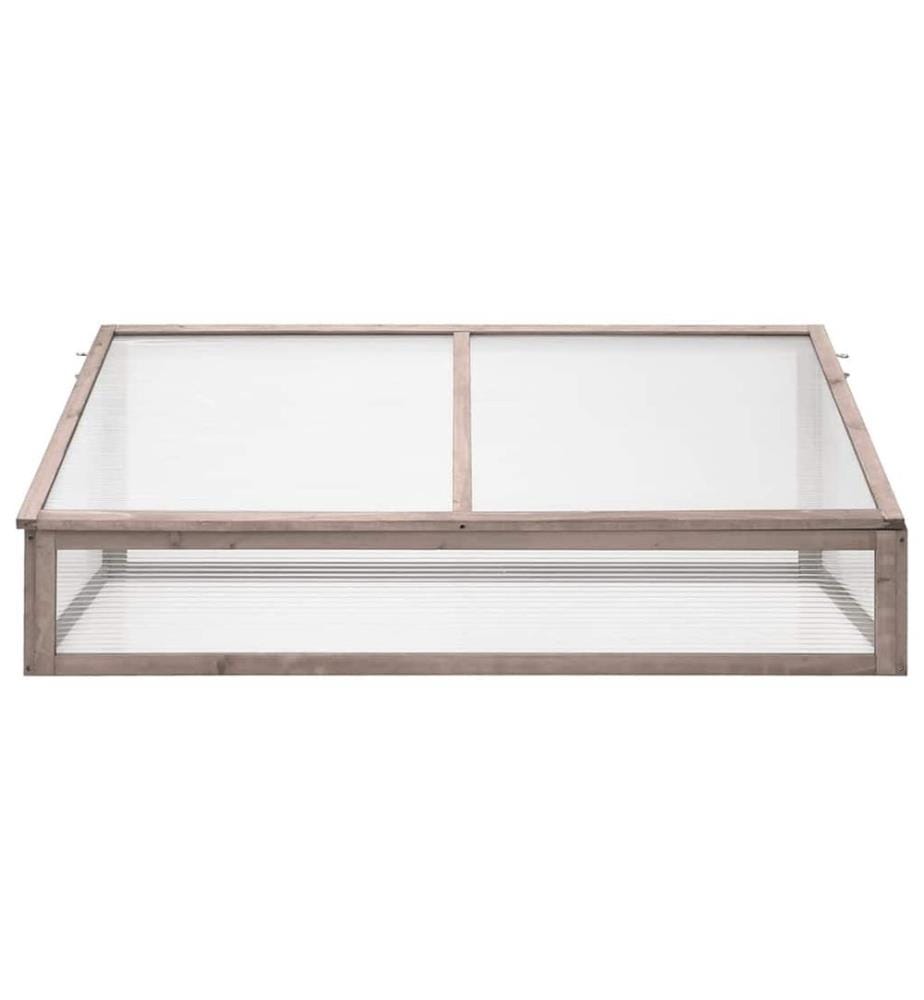 Gewächshaus Grau 110x56x39 cm Tannenholz
