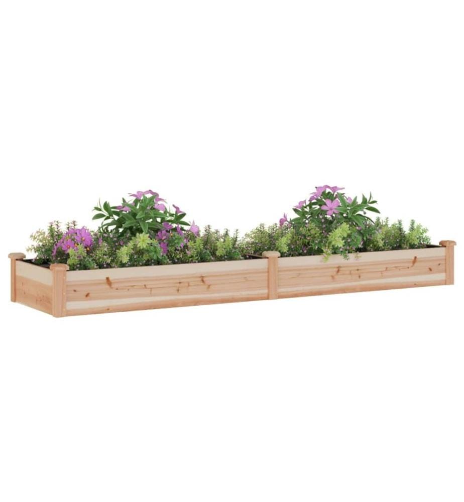 Hochbeet mit Einsatz 240x60x25 cm Massivholz Tanne