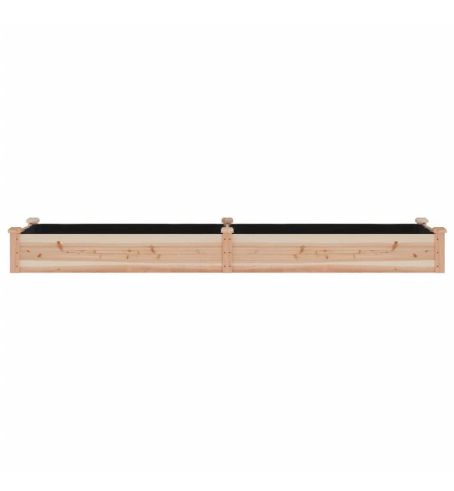 Hochbeet mit Einsatz 240x60x25 cm Massivholz Tanne