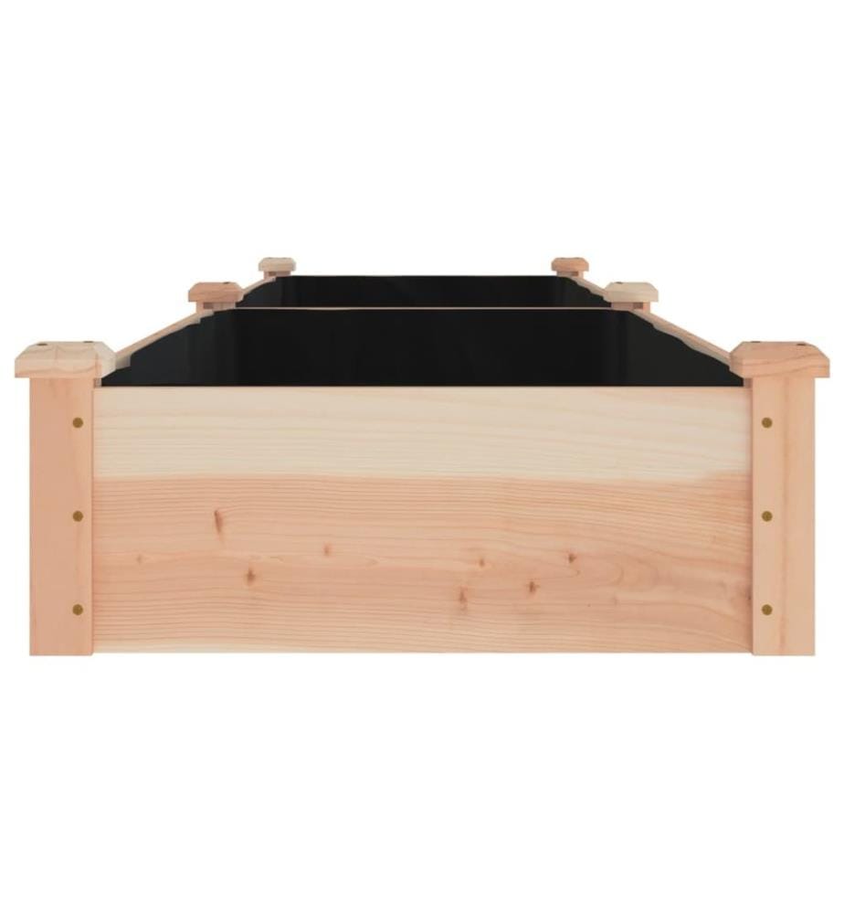Hochbeet mit Einsatz 240x60x25 cm Massivholz Tanne