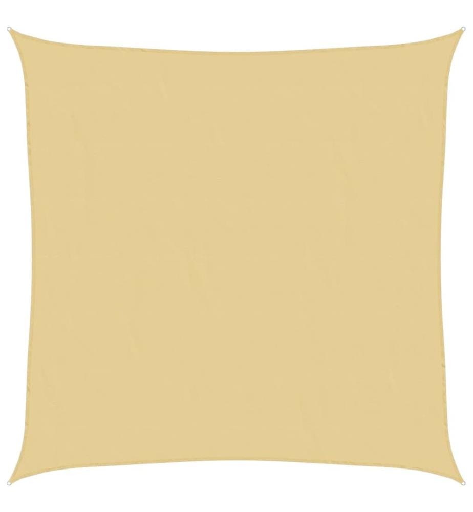 Voile d'ombrage sable 7x7 m 100 % polyester oxford