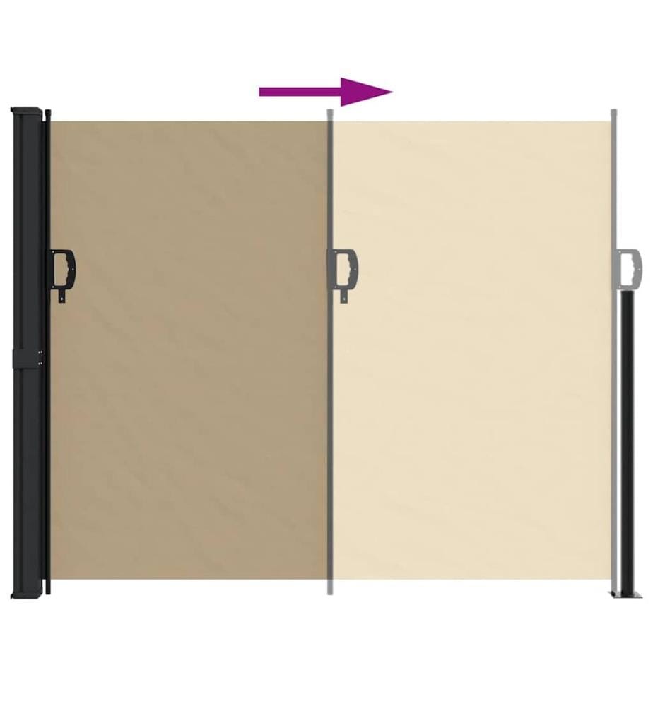 Seitenmarkise Ausziehbar Beige 170x300 cm