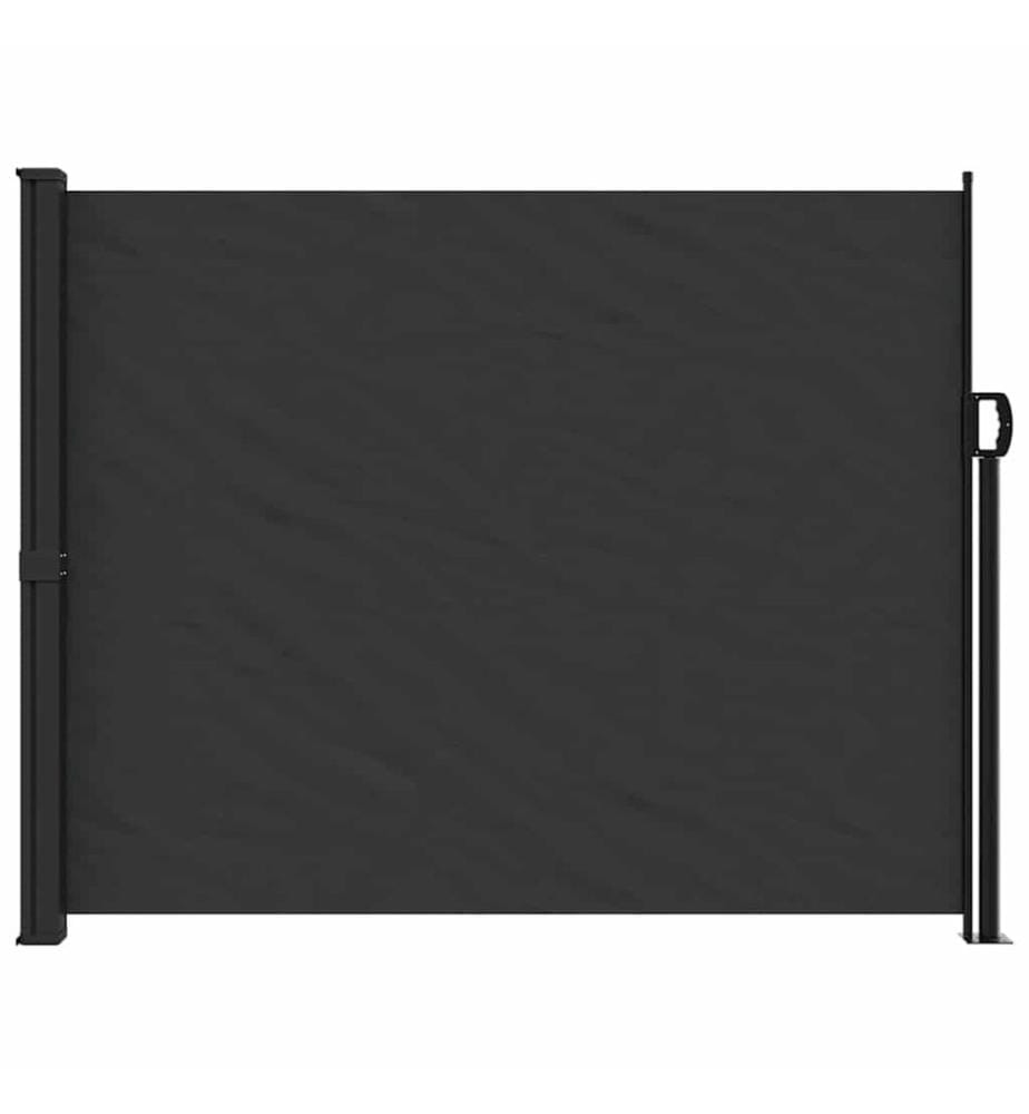 Seitenmarkise Ausziehbar Schwarz 160x500 cm