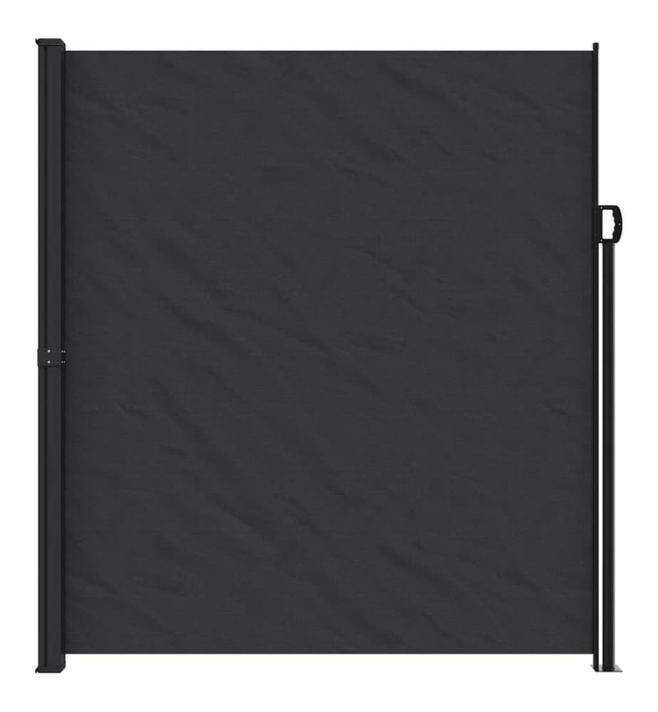 Seitenmarkise Ausziehbar Schwarz 220x500 cm