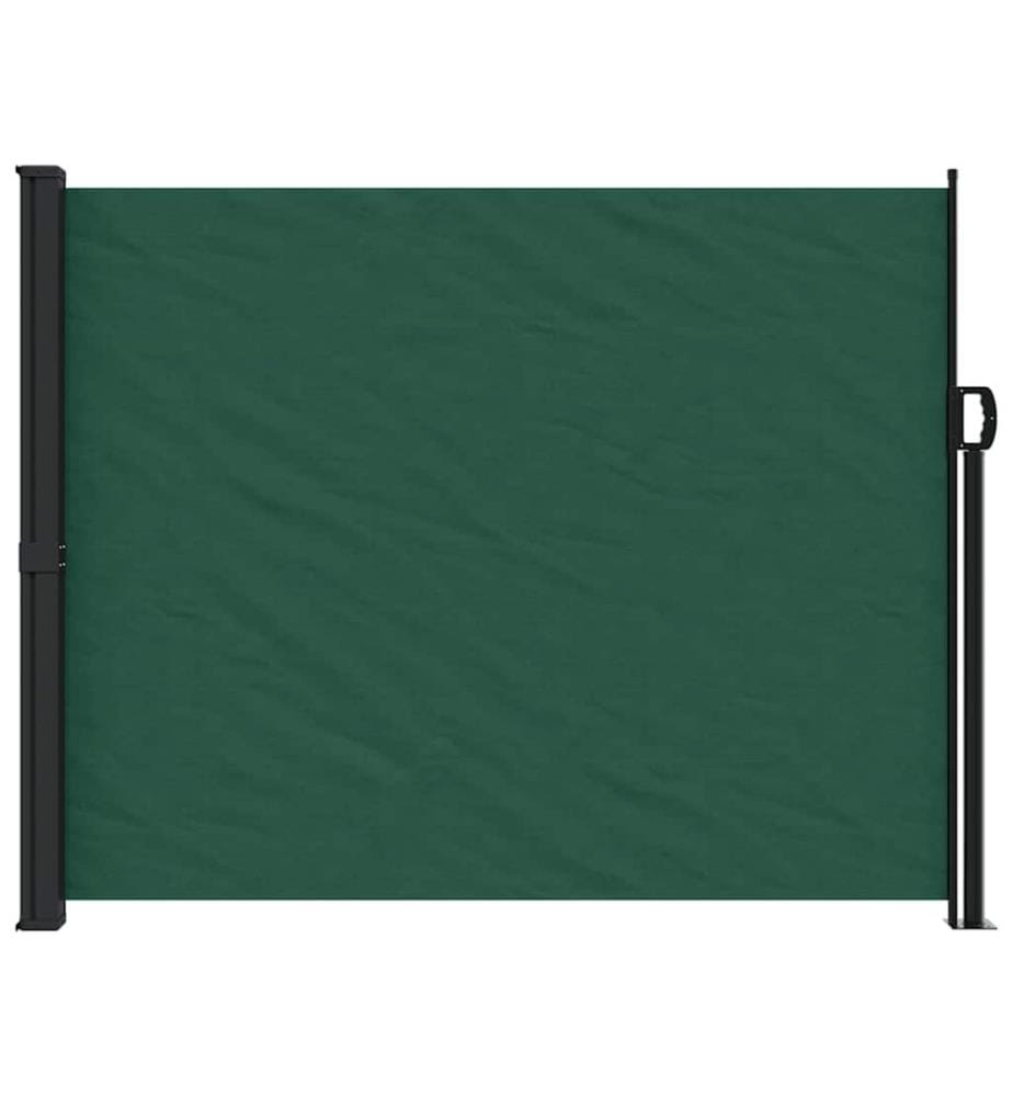 Seitenmarkise Ausziehbar Dunkelgrün 160x600 cm