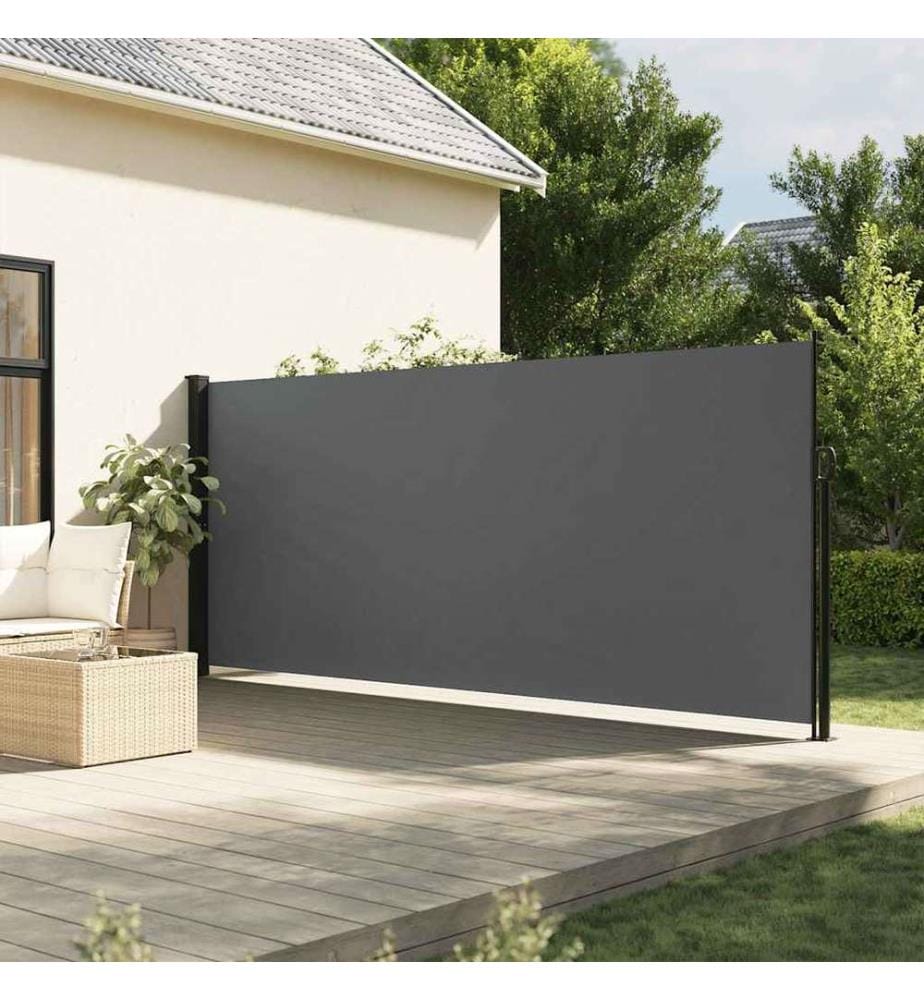 Seitenmarkise Ausziehbar Anthrazit 160x600 cm