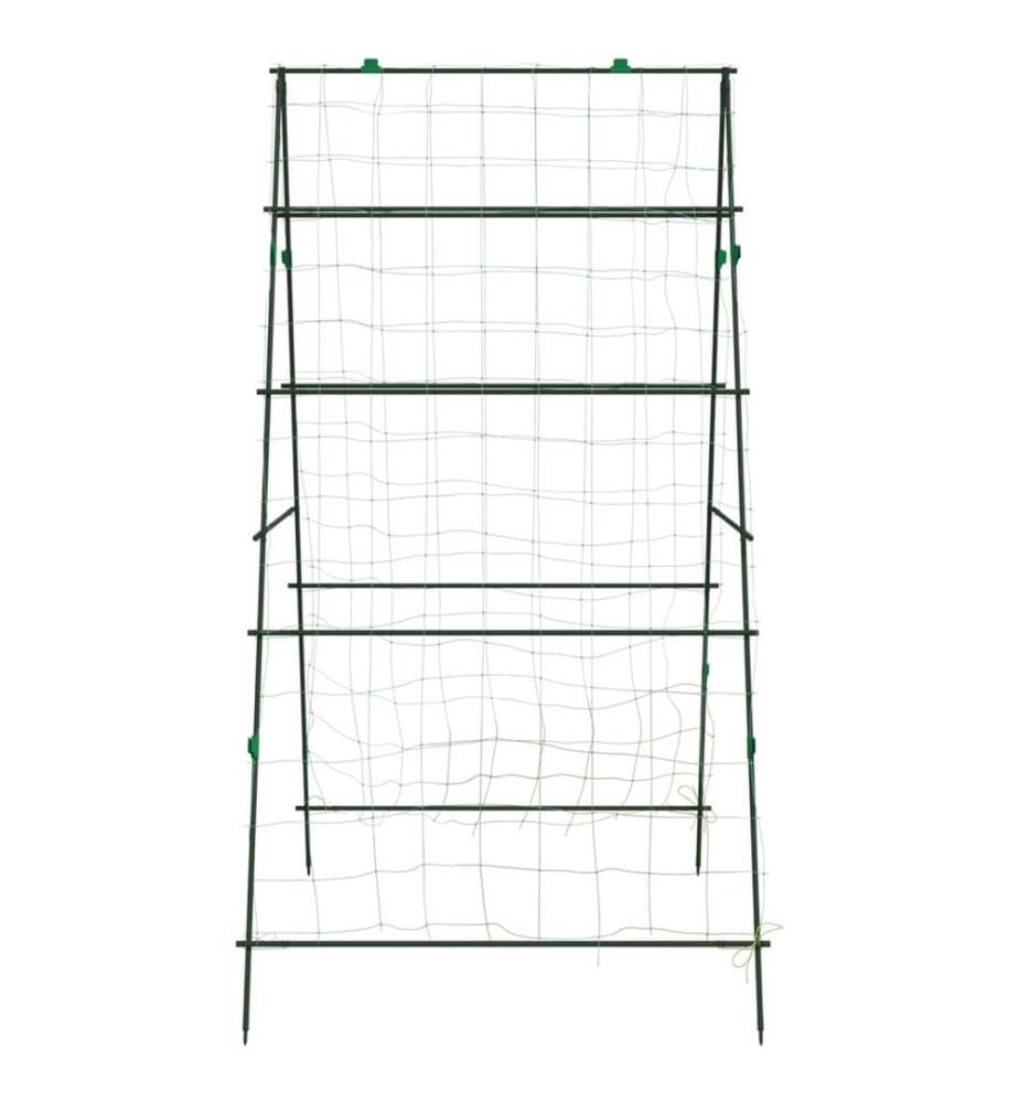 Treillis de jardin pour plantes grimpantes forme de A acier