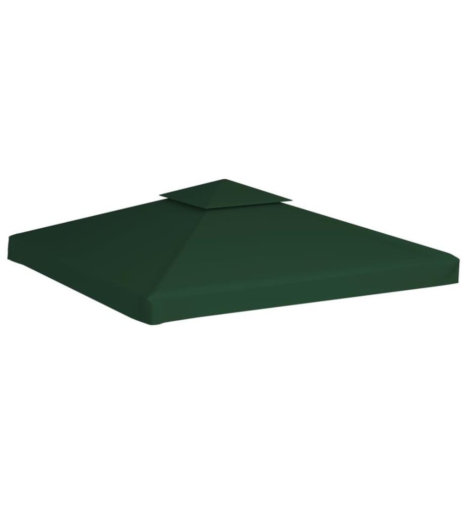 Pavillon-Ersatzdach 310 g/m² Grün 3x3 m