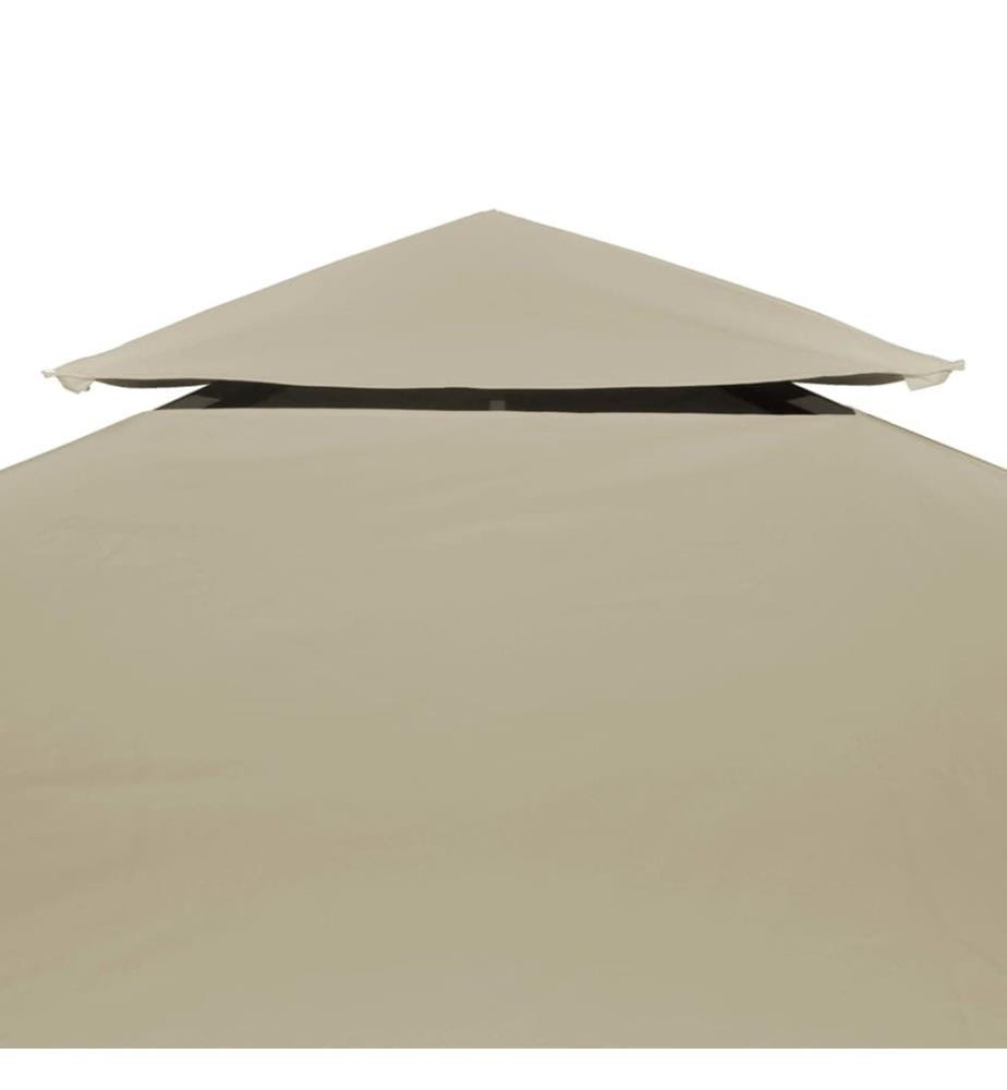 Pavillon-Dachplane Ersatzdach 310 g/m² Beige 3×4 m