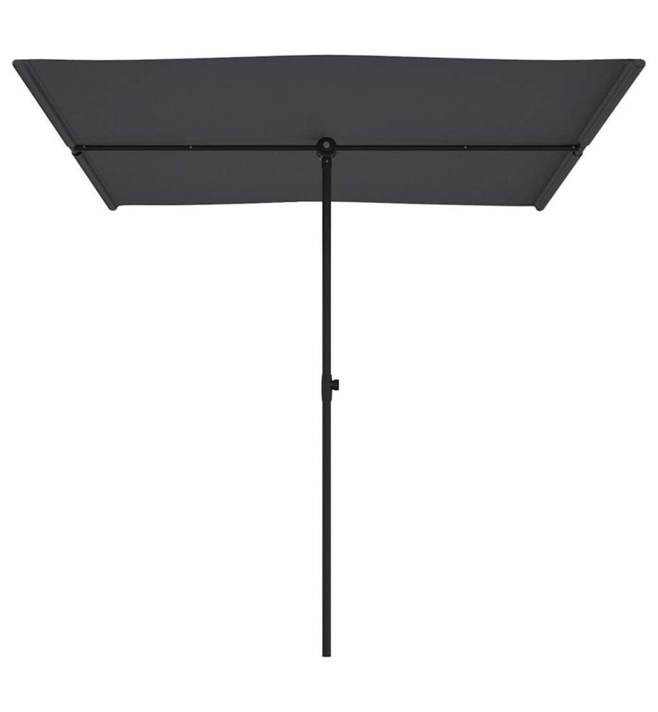 Sonnenschirm mit Aluminium-Mast 2x1,5 m Anthrazit