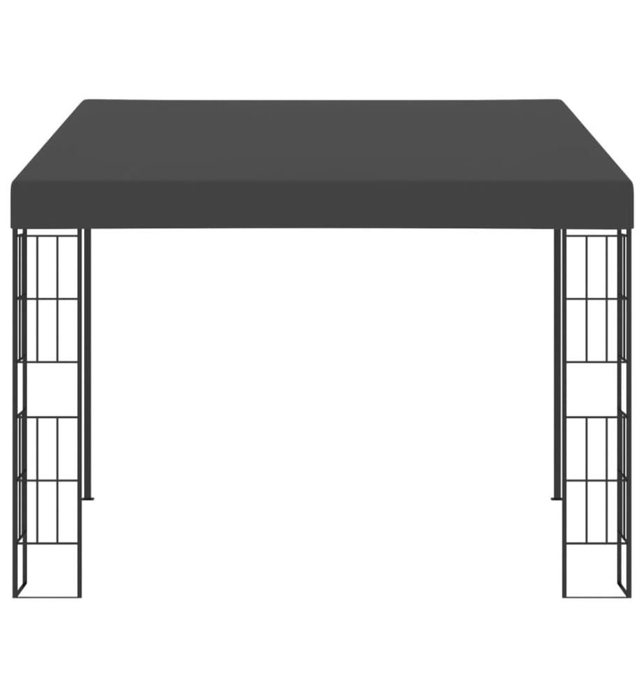 Wand-Pavillon 3x3 m Anthrazit Stoff
