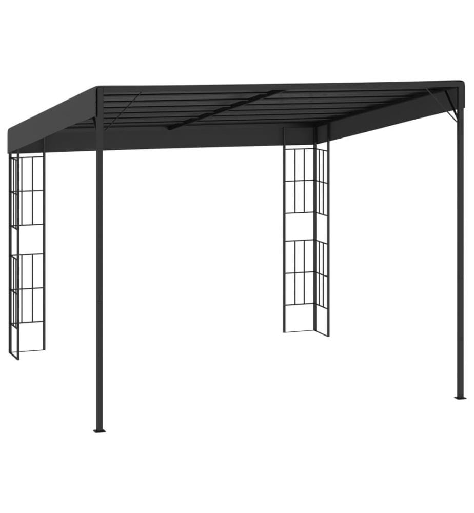 Wand-Pavillon 3x3 m Anthrazit Stoff