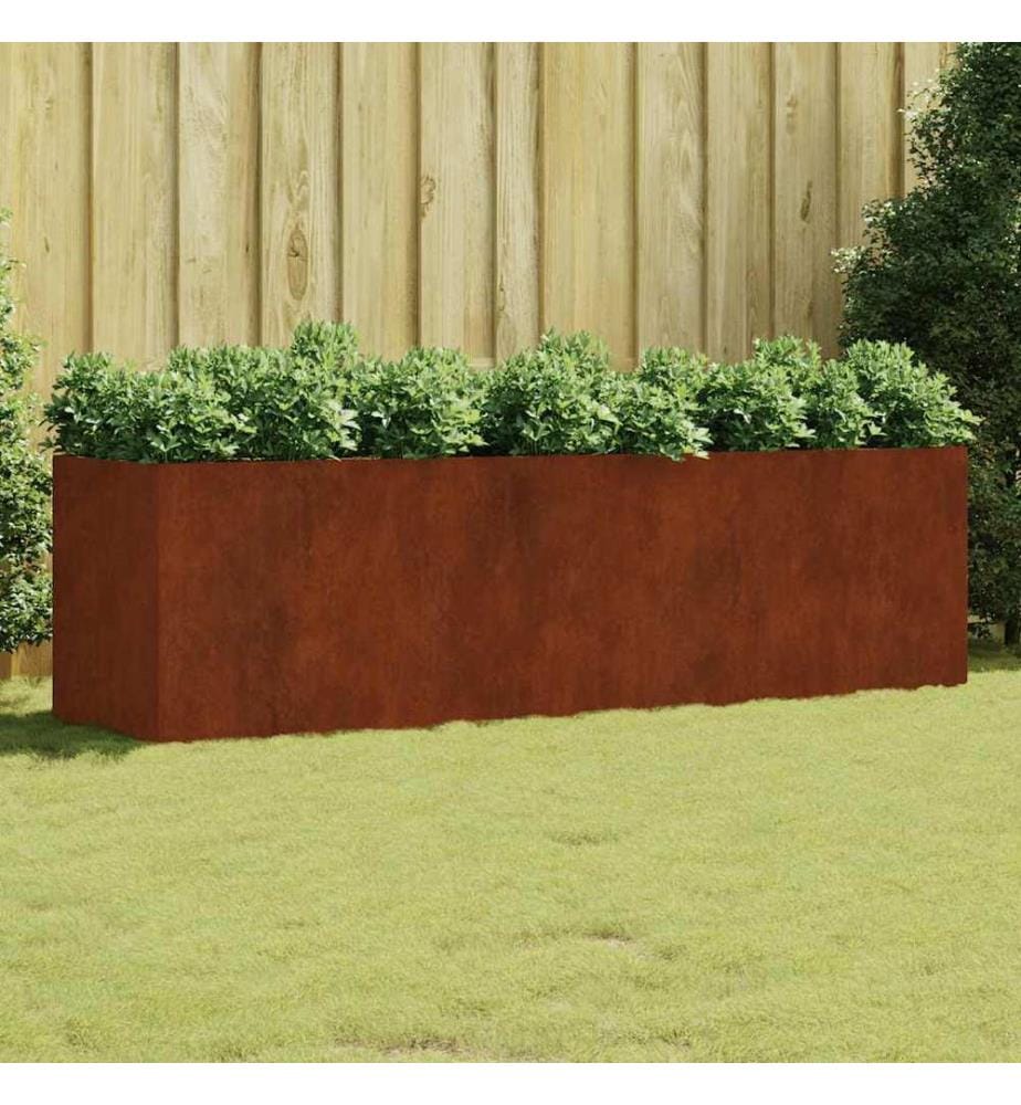 Hochbeet 280x80x80 cm Cortenstahl