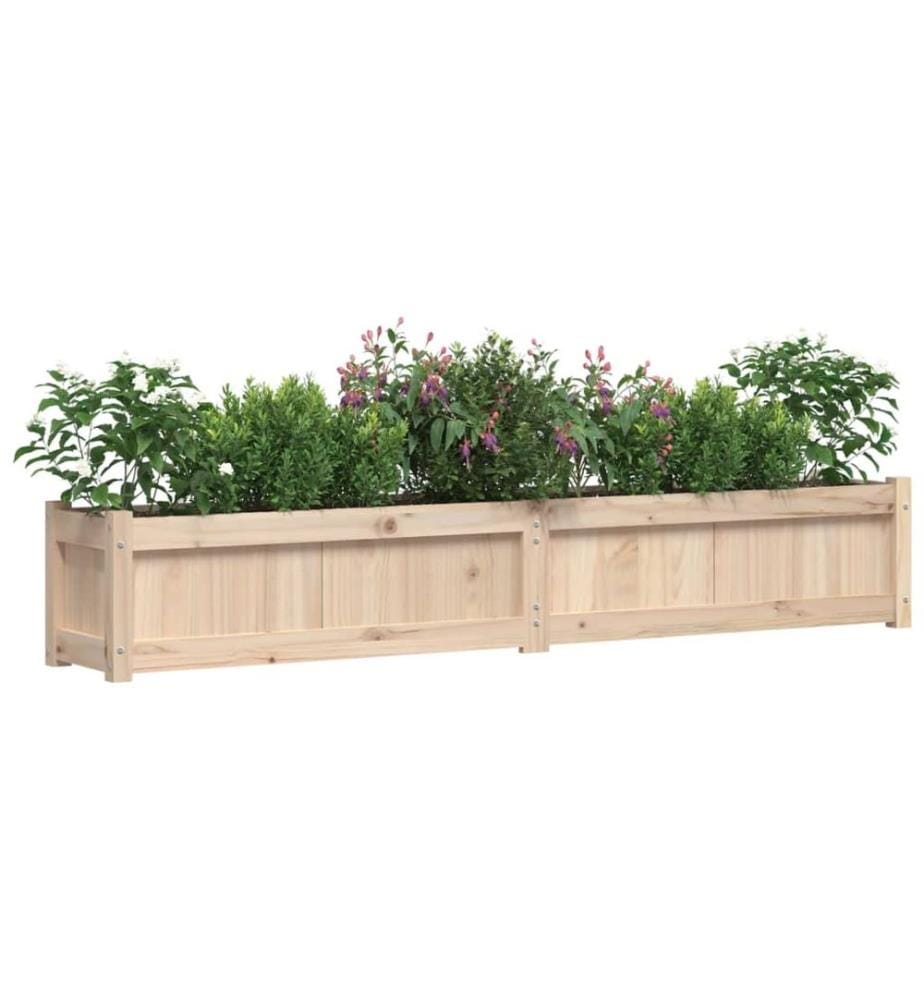 Jardinières 2 pcs bois de pin massif