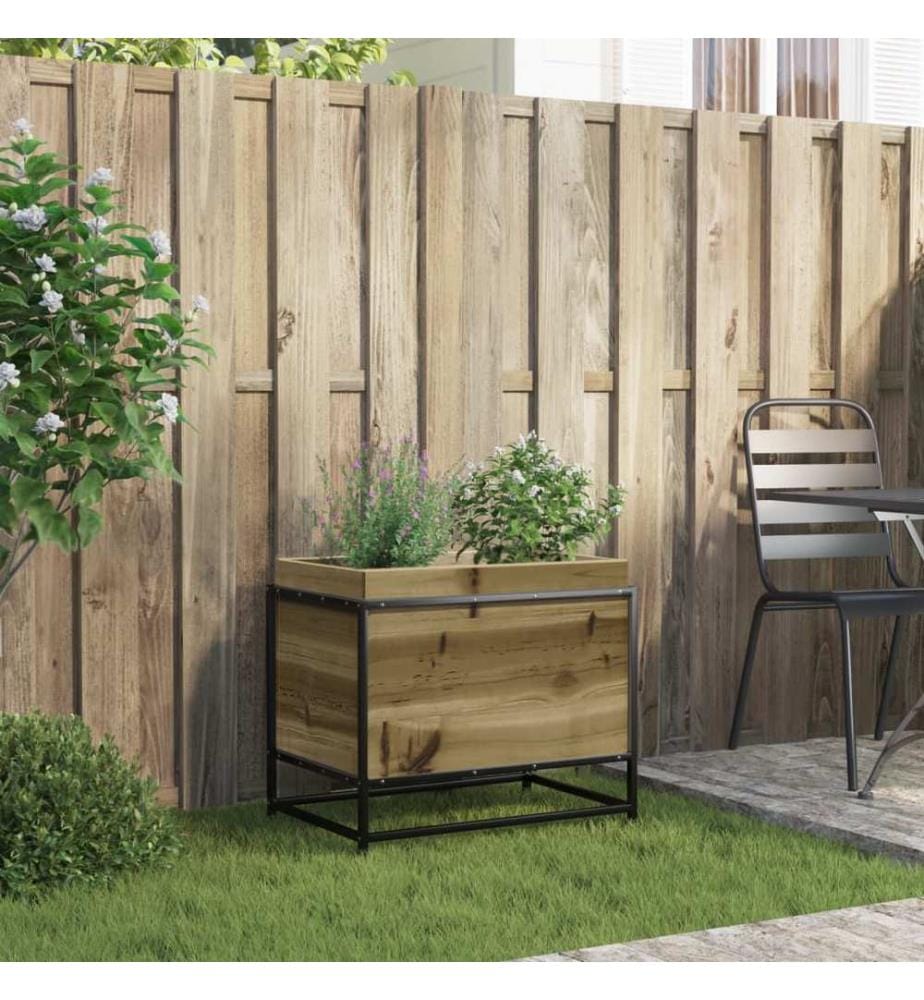 Jardinière 60x40x50 cm bois de pin imprégné